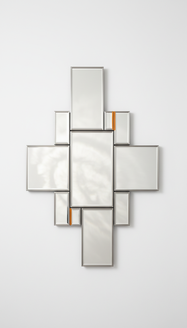 Strata multi-panel statement mirror